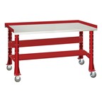 Adjustable-Height Portable Workbench w/ Stainless Steel Top & Accessory Kit